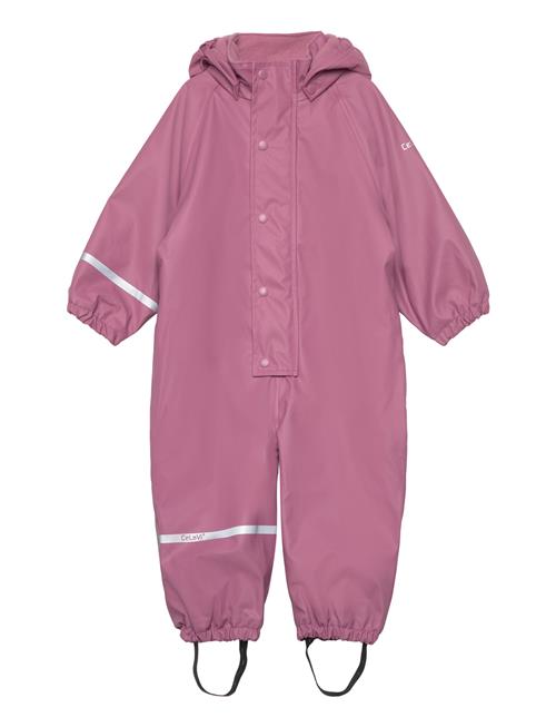 Se CeLaVi Rainwear Suit W.fleece CeLaVi Pink ved Booztlet