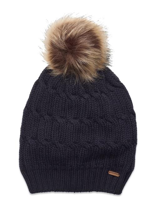 Hat W. Detachable Fake Fur Minymo Black