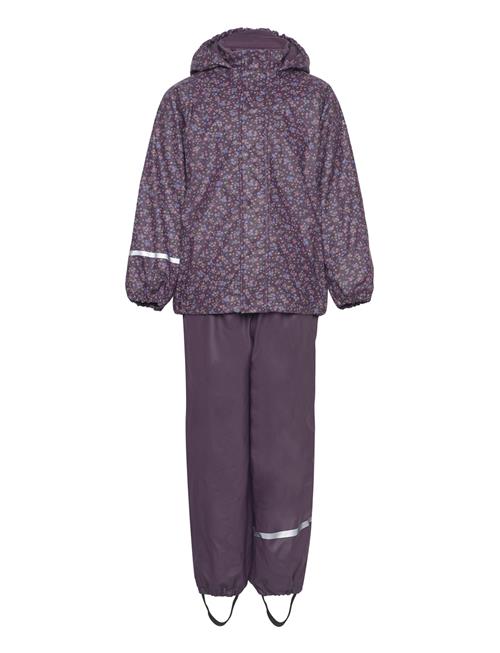 Se CeLaVi Rainwear Set -Aop, W.fleece CeLaVi Purple ved Booztlet