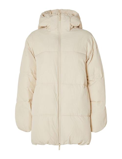 Slffraya Puffer Jacket B Selected Femme Beige