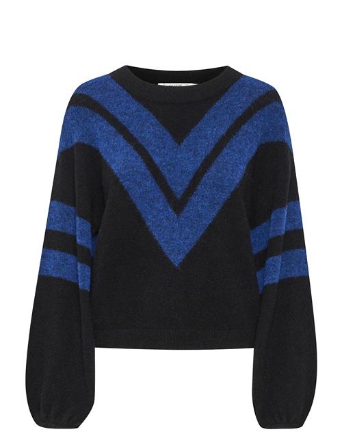 Alphagz Ls Striped Pullover Gestuz Blue