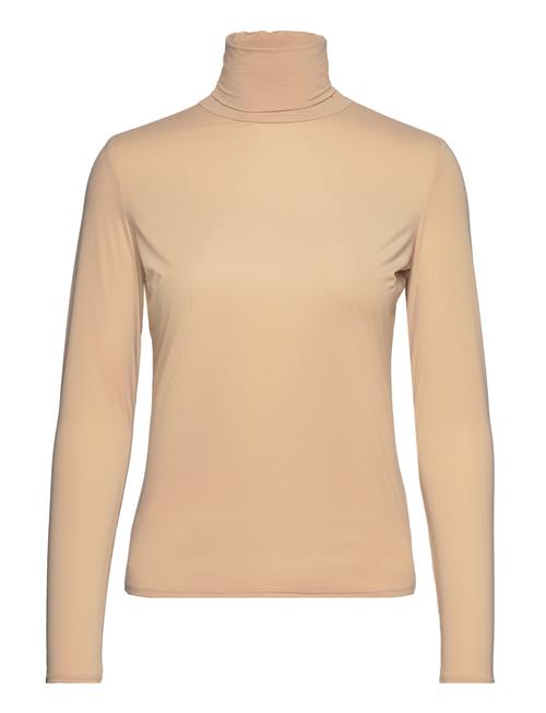 Se Notes du Nord Melanie High Neck Blouse Notes Du Nord Beige ved Booztlet