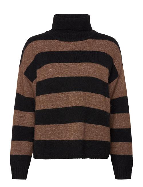 Se Object Objminna L/S Rollneck Knit Pullover Noos Object Black ved Booztlet