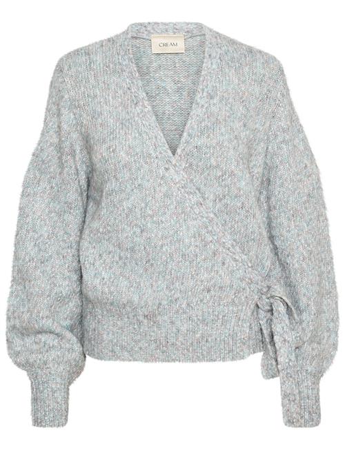 Cream Kiaracr Knit Wrap Blousen Cream Grey