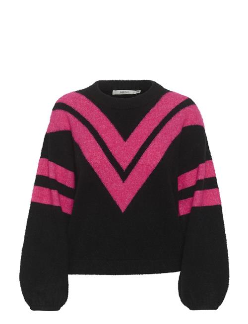 Alphagz Ls Striped Pullover Gestuz Black