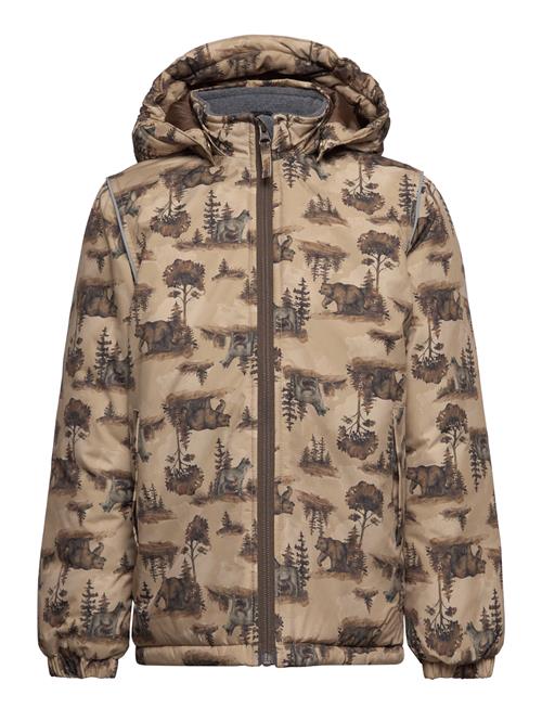 Se mikk-line Winter Jacket Aop Mikk-line Beige ved Booztlet