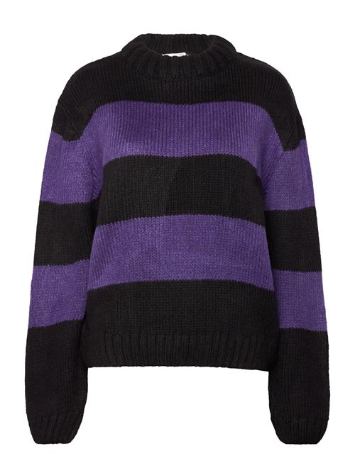 Hosbjerg Lotti Stripe Knit Sweater Hosbjerg Black