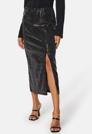 YAS Darkness HW Midi Skirt Black XS