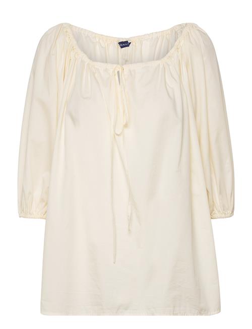 GANT Gathered Blouse GANT Cream