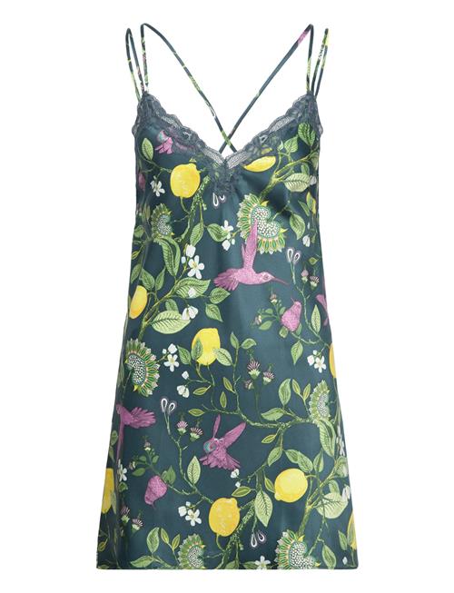 Se Hunkemöller Sd Satin Lemon Birds Hunkemöller Green ved Booztlet