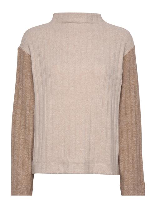 Esprit Casual Women T-Shirts Long Sleeve Esprit Casual Beige