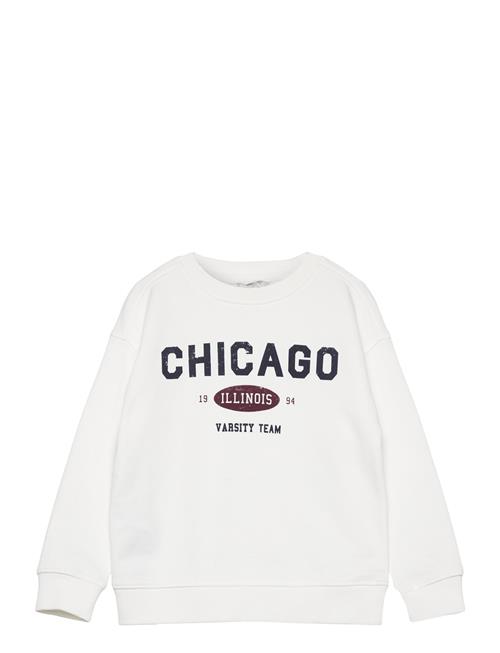 Mango Message Plush Sweatshirt Mango White