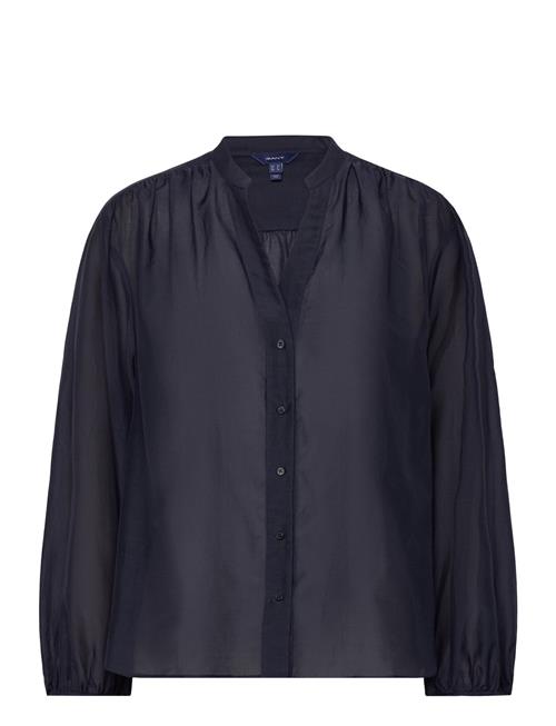 GANT Rel Cotton Silk Blouse GANT Blue