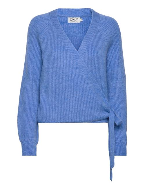 Se ONLY Onlmia L/S Wrap Cardigan Knt Noos ONLY Blue ved Booztlet