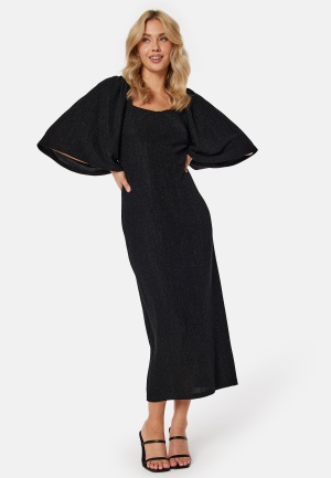 Se Bubbleroom Occasion Lova-Lii Sparkling Midi Dress Black L ved Bubbleroom