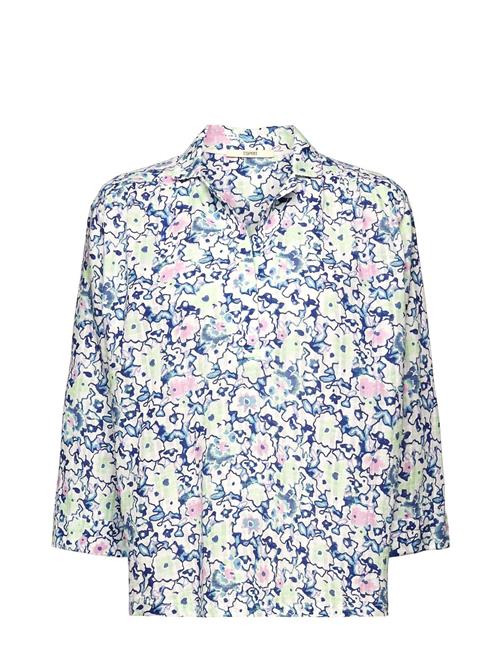 Se Esprit Casual Cotton Blouse With Floral Print Esprit Casual Patterned ved Booztlet