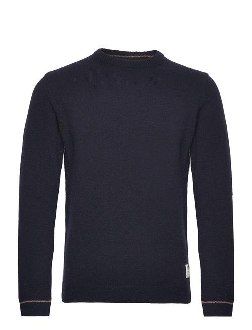 Se Fat Moose Cameron O-Neck Knit Fat Moose Navy ved Booztlet