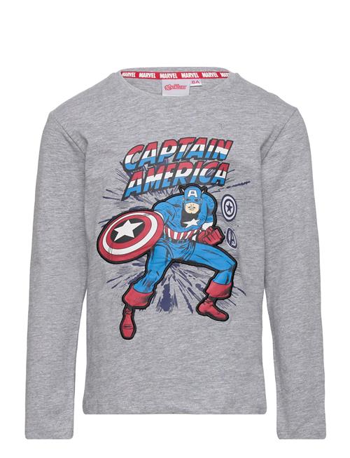 Se Marvel Long-Sleeved T-Shirt Marvel Grey ved Booztlet