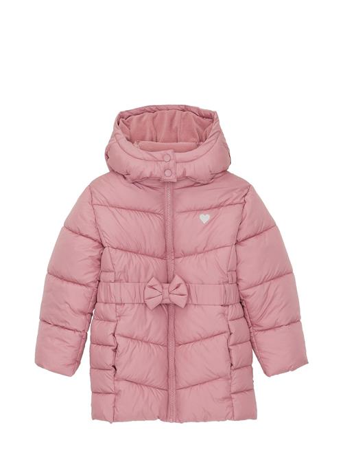 Se Tom Tailor Belted Puffer Coat Tom Tailor Pink ved Booztlet