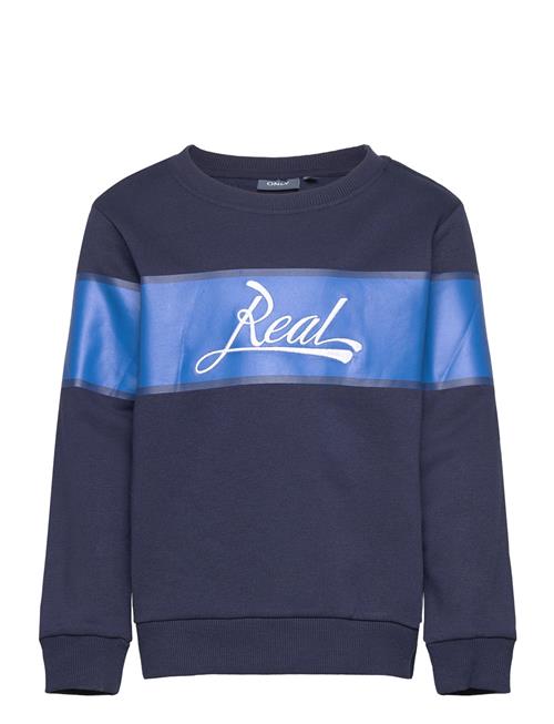 Se Kids Only Kobanton L/S Real O-Neck Swt Kids Only Navy ved Booztlet