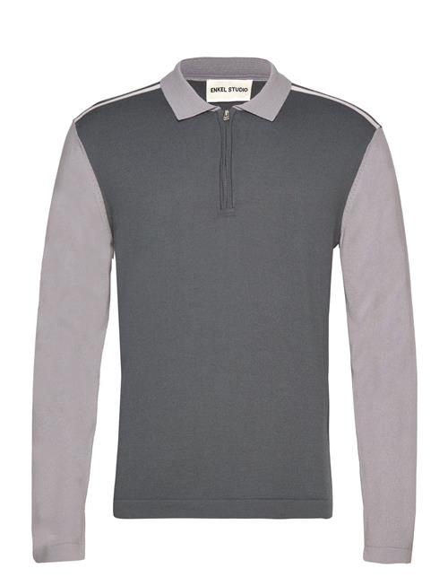 Se Enkel Studio Esquince Ls Shirt Knit M Enkel Studio Grey ved Booztlet