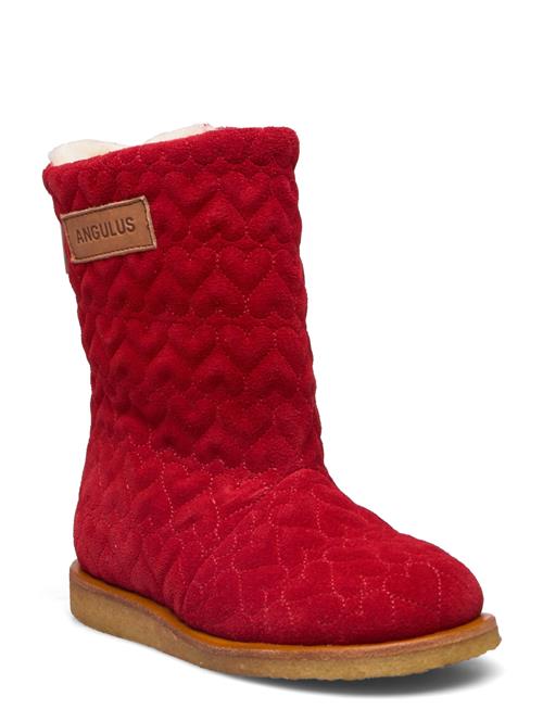 Se ANGULUS Boots - Flat - With Zipper ANGULUS Red ved Booztlet