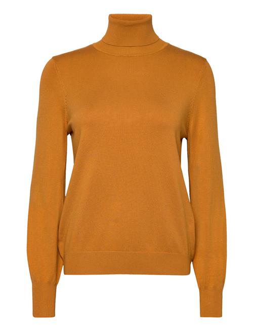 Esprit Collection Basic Roll Neck Jumper, Lenzing™ Ecovero™ Esprit Collection Orange