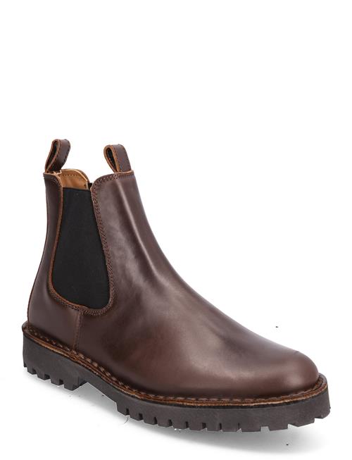 Selected Homme Slhricky Leather Chelsea Boot B Selected Homme Brown