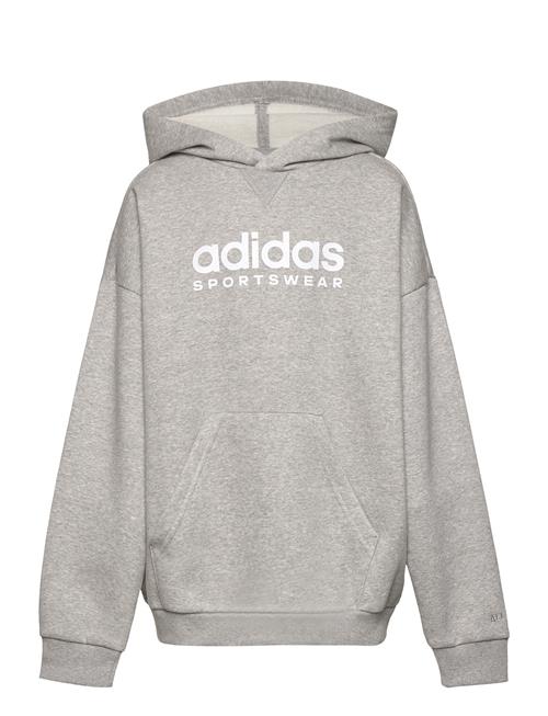 Se adidas Sportswear Fleece Hoodie Kids Adidas Sportswear Grey ved Booztlet