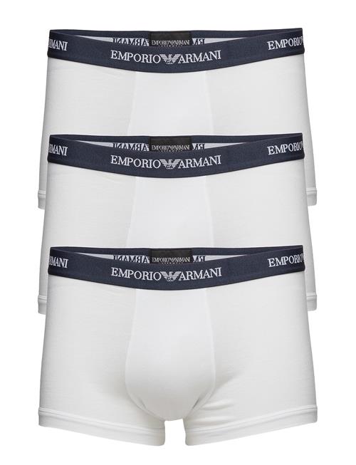 Emporio Armani Mens Knit 3-Pack Trunks Emporio Armani White