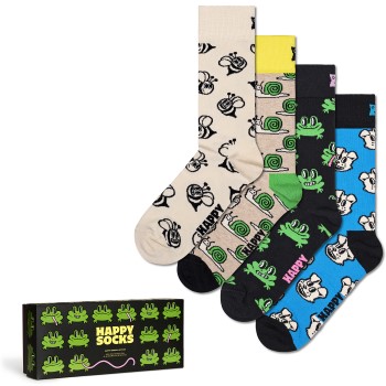 Happy socks Happy Sock Happy Animals Socks Gift Set Strømper 4P Flerfarvet Str 36/40