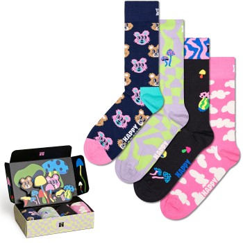 Happy socks Happy Sock Happy In Wonderland Socks Gift Set Strømper 4P Flerfarvet bomuld Str 41/46