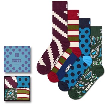 Happy socks Happy Sock New Vintage Socks Gift Set Strømper 4P Flerfarvet bomuld Str 36/40