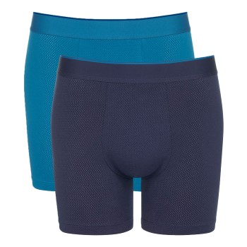 Sloggi 2P Men Ever Airy Short CP2 Marine/Blå bomuld Small Herre