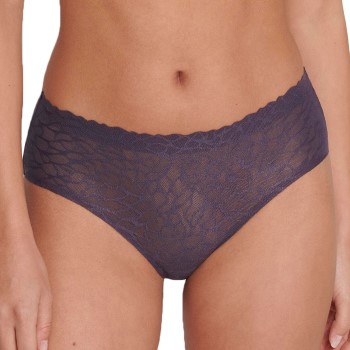 Sloggi Trusser ZERO Feel Lace 2.0 High Waist Brief Mørkelilla Small Dame