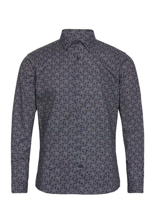 Aop Floral Shirt L/S Lindbergh Navy