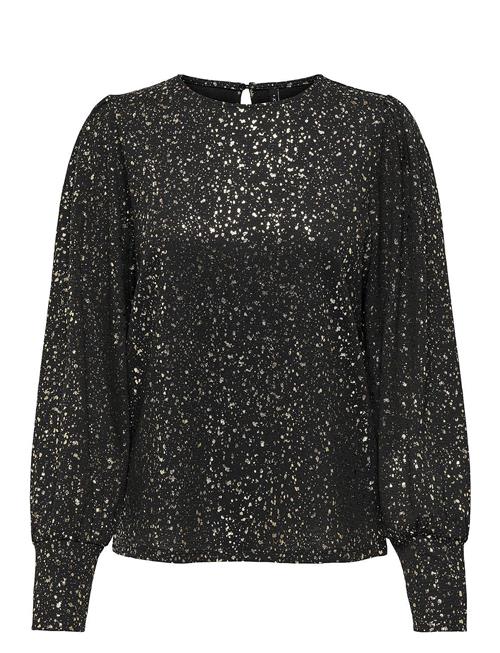 Se ONLY Onlpella L/S Foil Puff Top Jrs ONLY Black ved Booztlet