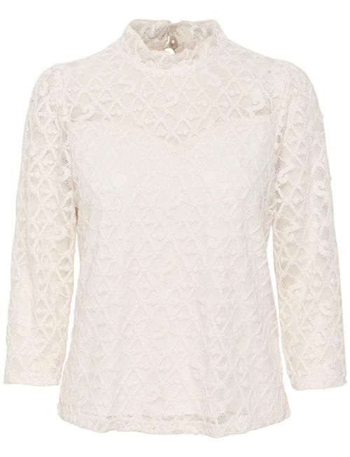 Se Cream Crgila Lace Blouse With Lining Cream White ved Booztlet