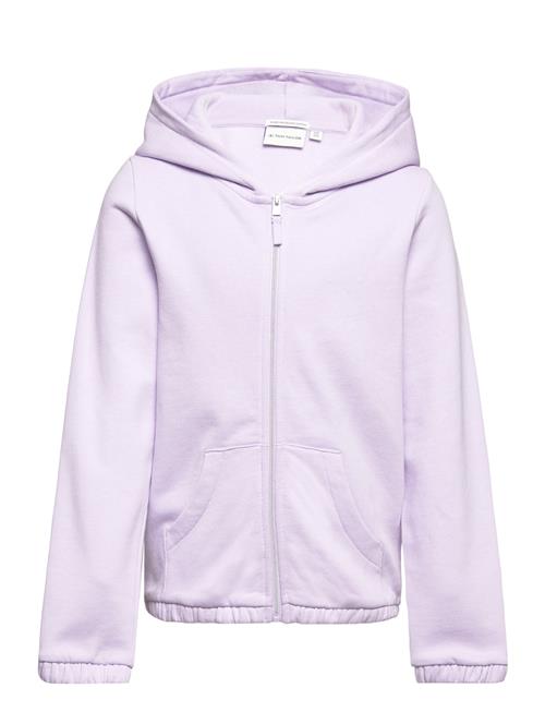 Se Tom Tailor Elastic Sweat Jacket Tom Tailor Purple ved Booztlet