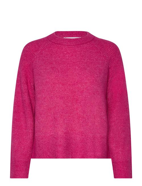 Selected Femme Slfrena Ls Knit O-Neck Camp Selected Femme Pink