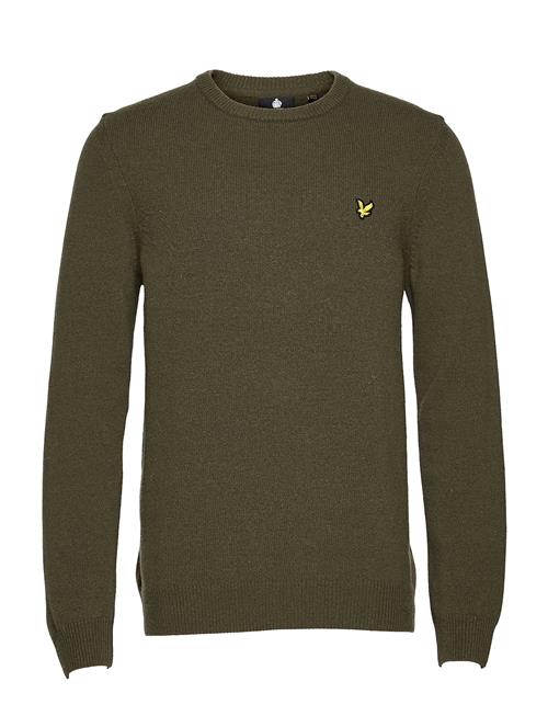 Crew Neck Lambswool Blend Jumper Lyle & Scott Khaki