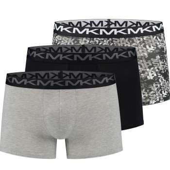 Michael Kors 3P Fashion Boxer Brief Grå/Sort bomuld X-Large Herre