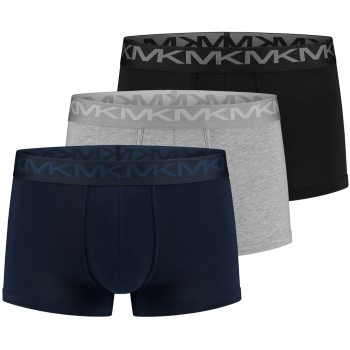 Michael Kors 3P Strecth Factor Boxer Brief Marineblå bomuld Small Herre