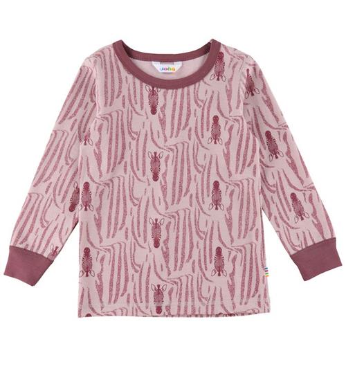 Se Joha Joha Bluse - Uld/Bomuld - Rosa/Zebra ved KidsWorld