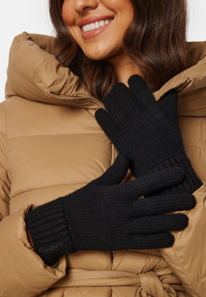 Se GANT Wool Knit Gloves BLACK One size ved Bubbleroom