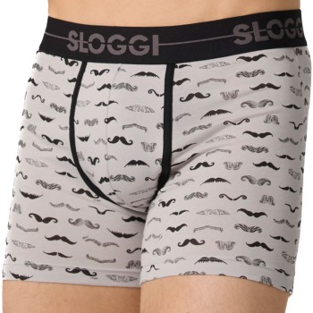 Sloggi 2P Men GO Movember Short Sort/Hvid bomuld X-Large Herre