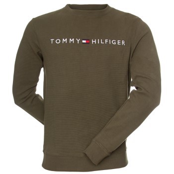 Se Tommy Hilfiger Tommy Original Track Top LS Militærgrøn  økologisk bomuld Medium Herre ved Timarco