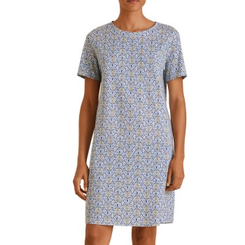 Se Calida Spring Nights Nightshirt Lyseblå bomuld Small Dame ved Timarco