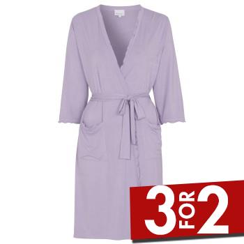 Se Damella Viscose Plain Wave Robe CL2 Lavendel Bambus X-Large Dame ved Timarco