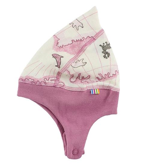 Se Joha Hue - Arctic Zone - Uld/Bambus - Creme m. Rosa Print ved KidsWorld